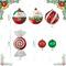 Glitzhome® 18 Pack Whimsical Red & Green Deluxe Large Ornaments